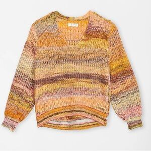 Lou & Grey Multicolor V-Neck Sweater